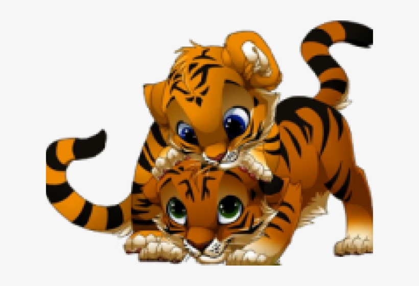Cute Cartoon Tigers, transparent png download