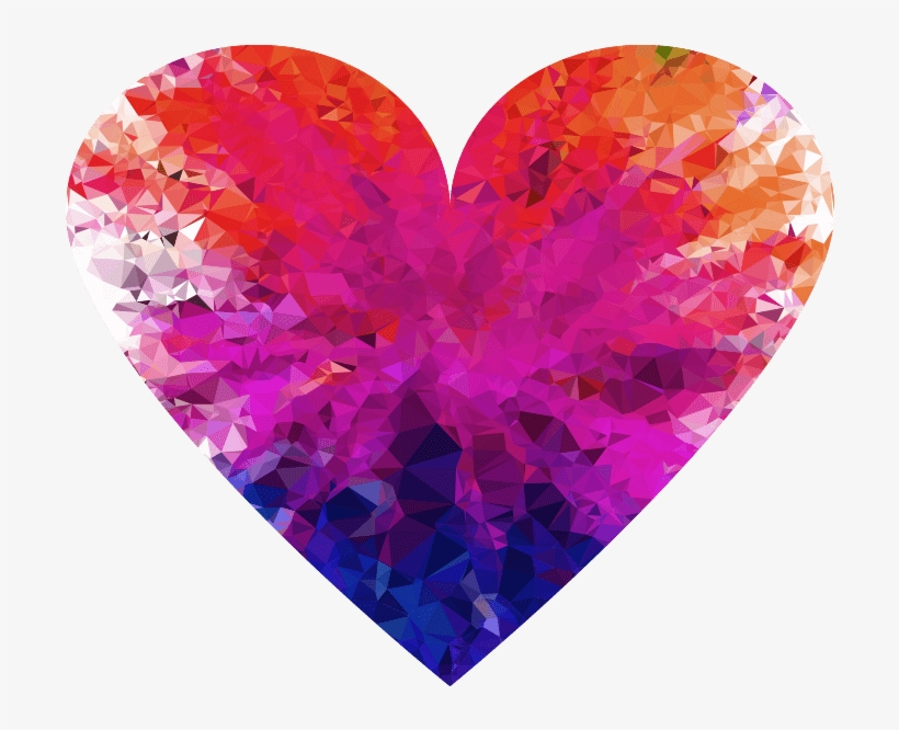 Colorful Heart Png Transparent - Heart, transparent png download
