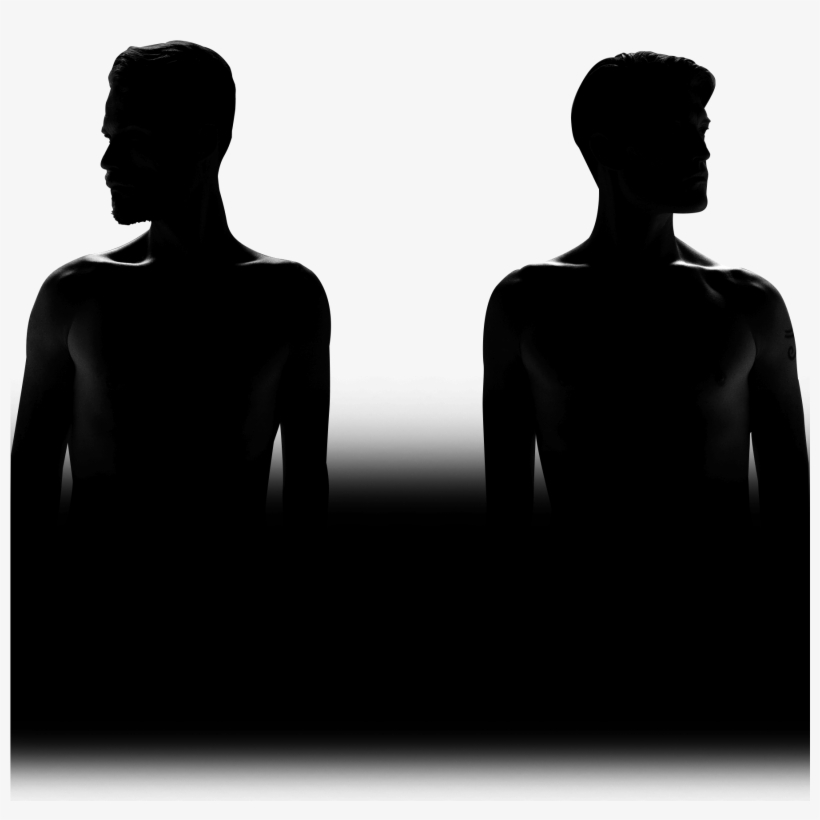Grey Background Crown Man Dark Crown Man Band Members - Silhouette, transparent png download