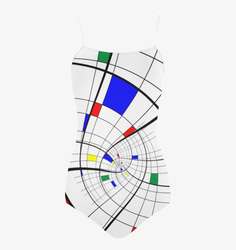Swirl Grid With Colors Red Blue Green Yellow Strap - Circle, transparent png download