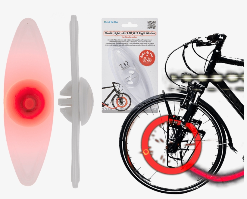 Luz De Plástico Con Led & 2 Lámparitas - Beleuchtung Fahrrad, transparent png download