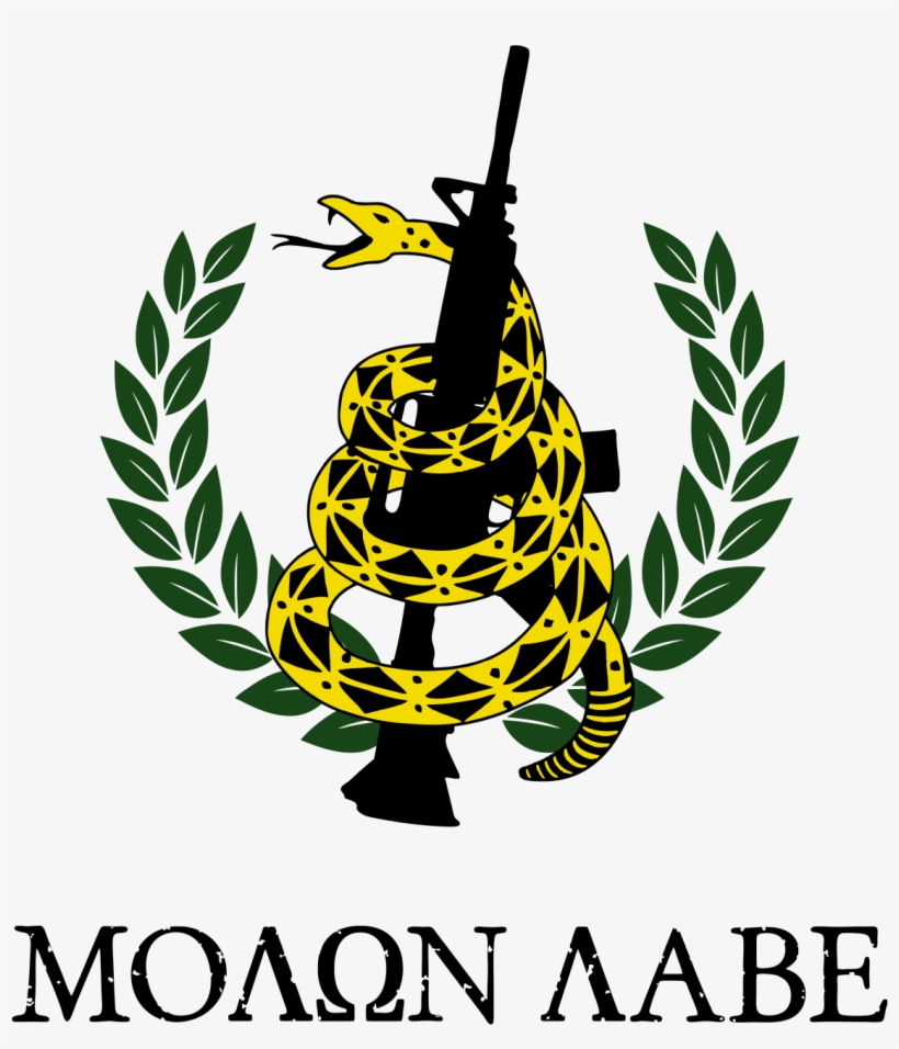 Gadsden Molon Labe Mens Longsleeve Shirt Hassified - Laurel Wreath, transparent png download