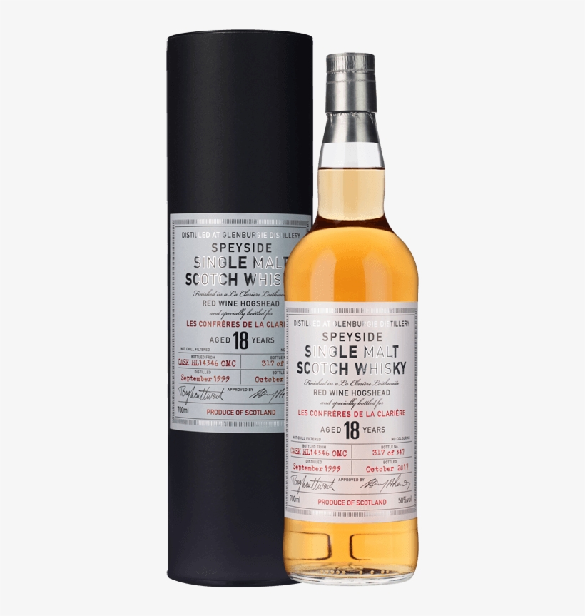 Confrères Glenburgie 18 Year Old Whisky Nv - Grain Whisky, transparent png download