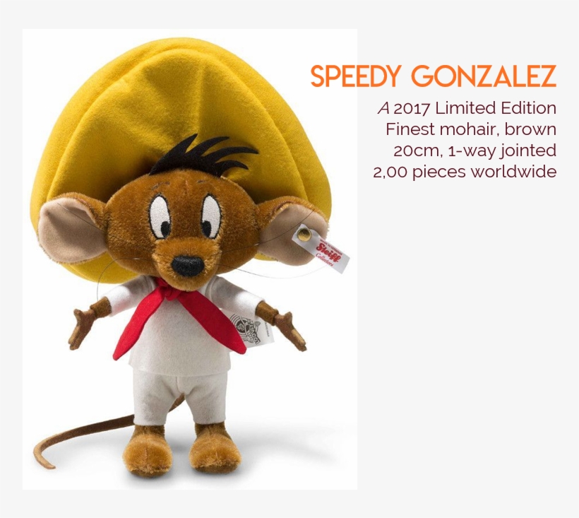 Both Just As Frenetic And Unpredictable As The Other, - Speedy Gonzales Plush Doll, transparent png download