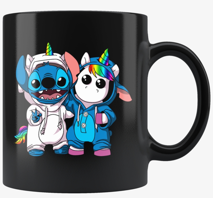 Stitch Disney & Unicorn Mug - Stitch And Unicorn, transparent png download