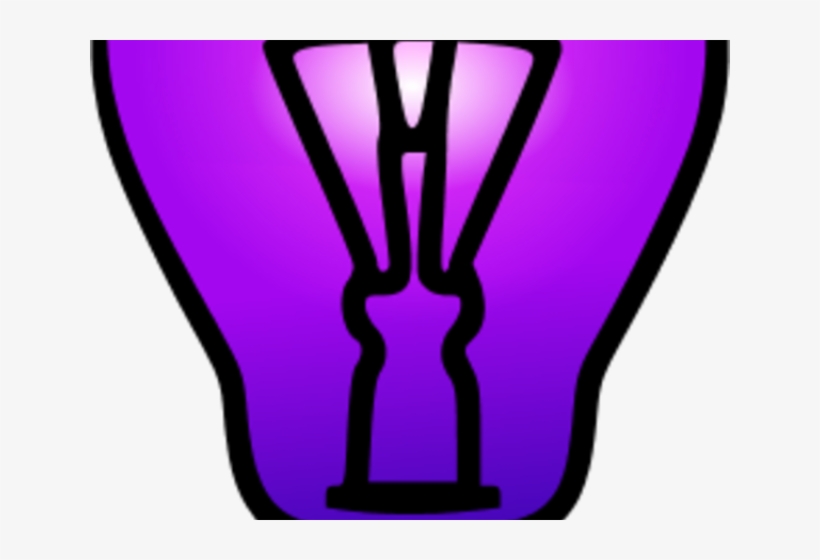 Light Bulb Clipart Purple - Electricity Clipart, transparent png download