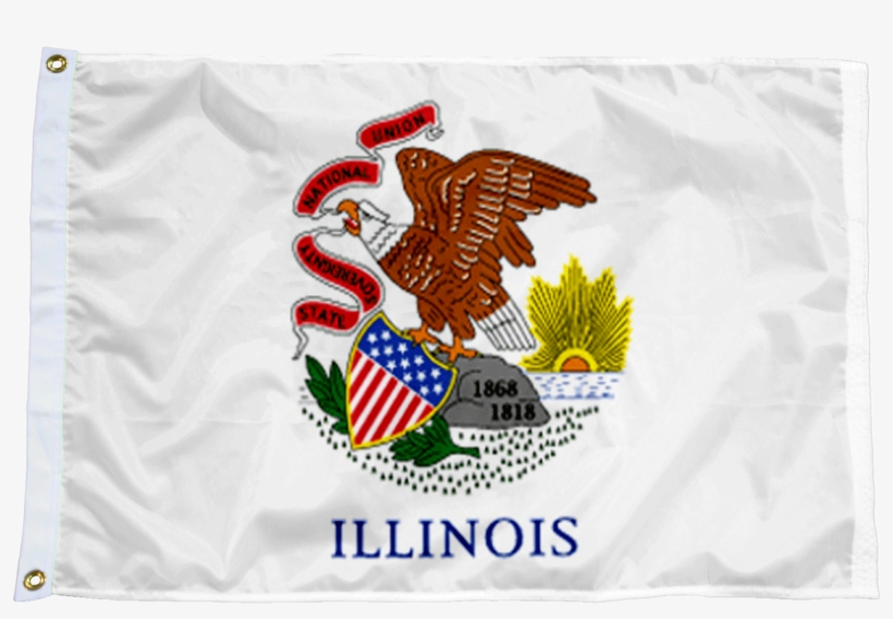 Illinois State Flag - Illinois Flag, transparent png download