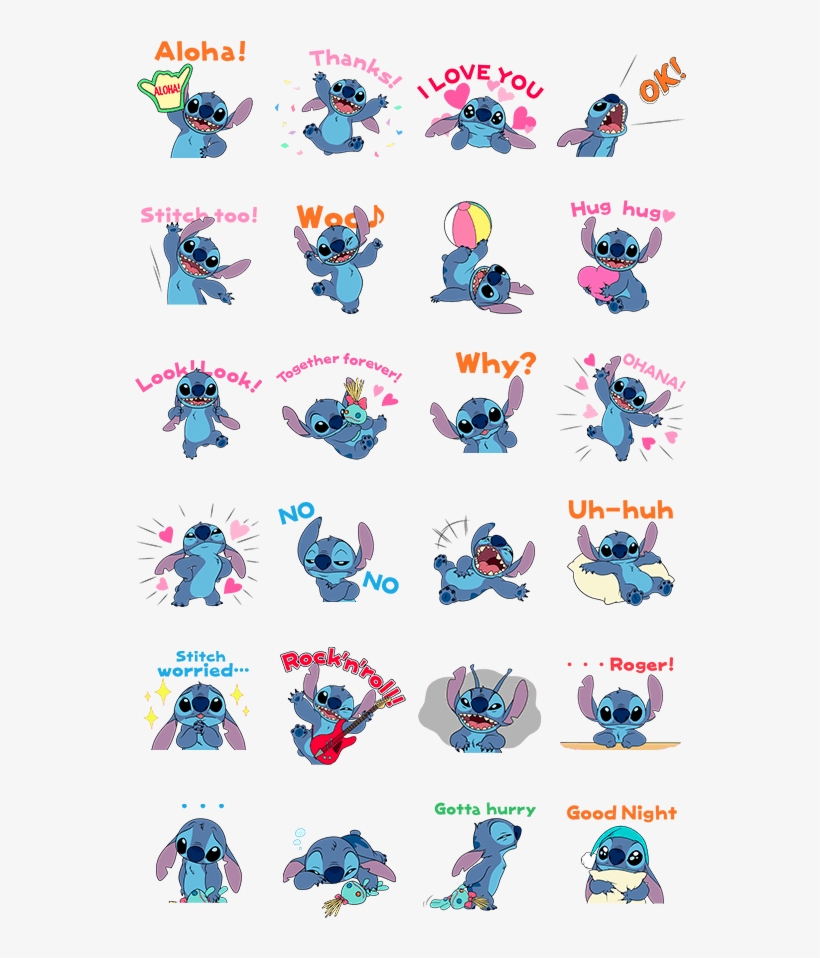 สติ๊กเกอร์ไลน์ Stitch ดุ๊กดิ๊กแสนซน - 史 迪 奇 的 貼圖, transparent png download