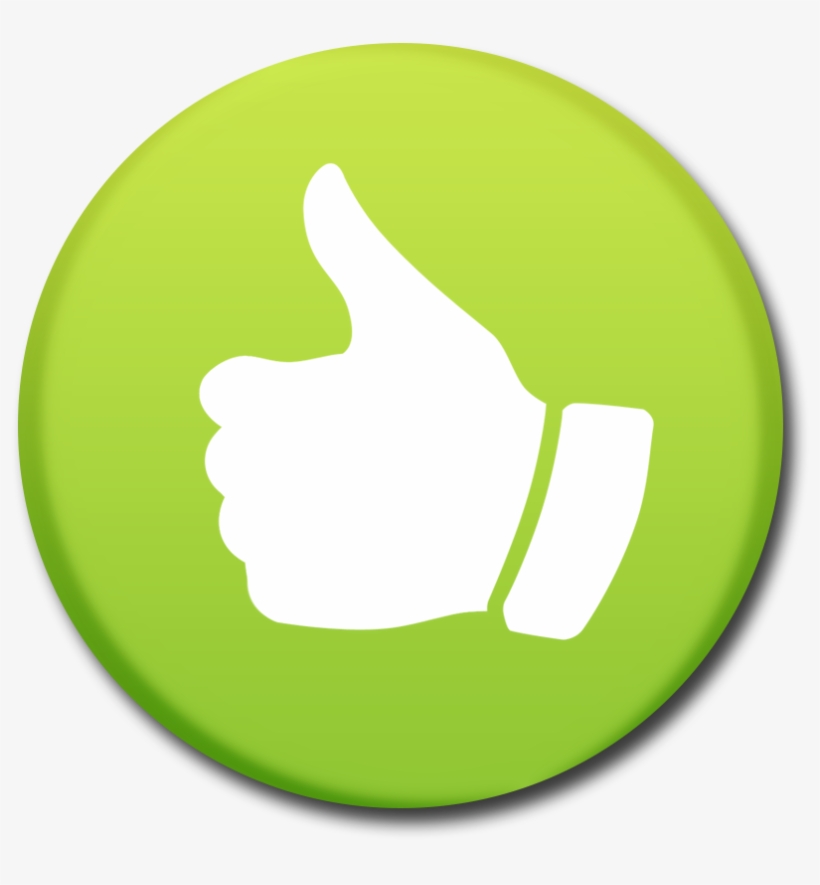 Round Rating Up Psd - Rule Of Thumb Icon, transparent png download