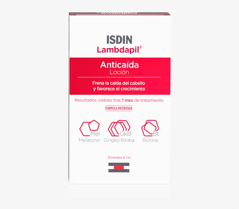Lambdapil Anticaída Loción - Isdin, transparent png download
