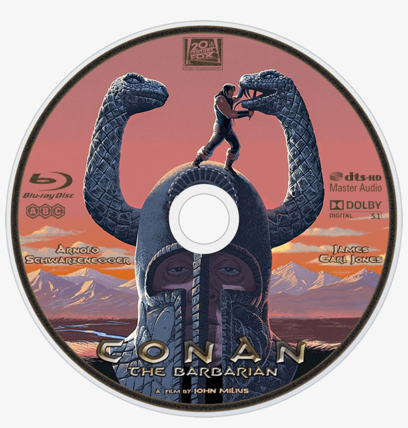 Conan The Barbarian Bluray Disc Image - Conan The Barbarian Ost, transparent png download