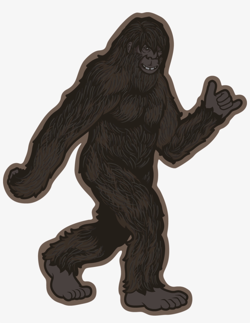 Bigfoot Hang Loose Stroll Sticker - Transparent Background Bigfoot Png, transparent png download