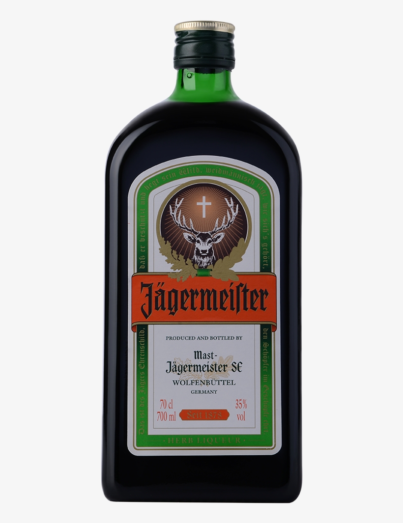 Jägermeister Liqueur 70cl - Jagermeister 1 Liter, transparent png download