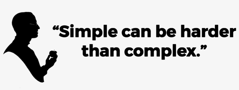 Steve Jobs On Simplicity - Plagiarism, transparent png download