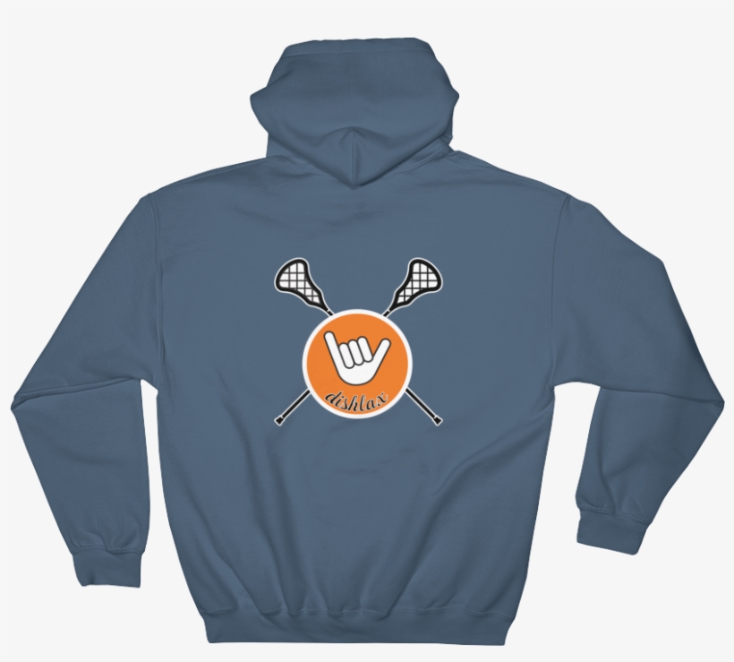 Hang Loose Lacrosse Hoodie Indigo Blue/orange - Sweatshirt, transparent png download