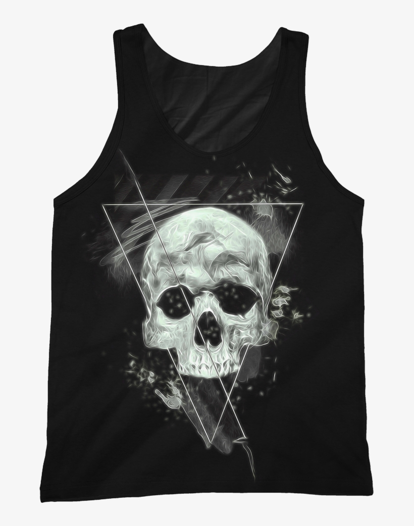 Smoke Skull Cut/sew Tank - Skull Illuminati, transparent png download