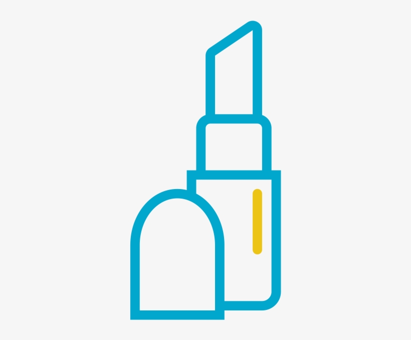 Communication For Beauty & Health Sector - Lipstick And Mirror Icon, transparent png download