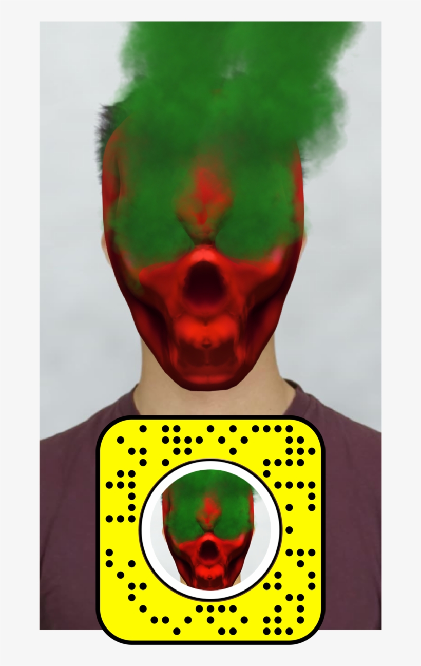 Green Smoke Skull, transparent png download