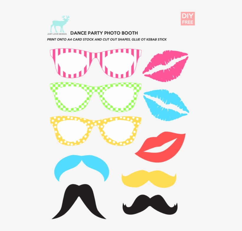 Diy Free Dance Party Photo Props - Party Sticks Png, transparent png download
