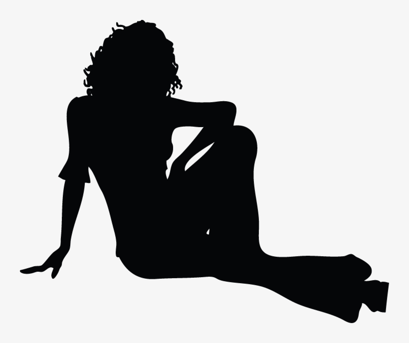 Woman Black Silhouette - Silhouette, transparent png download