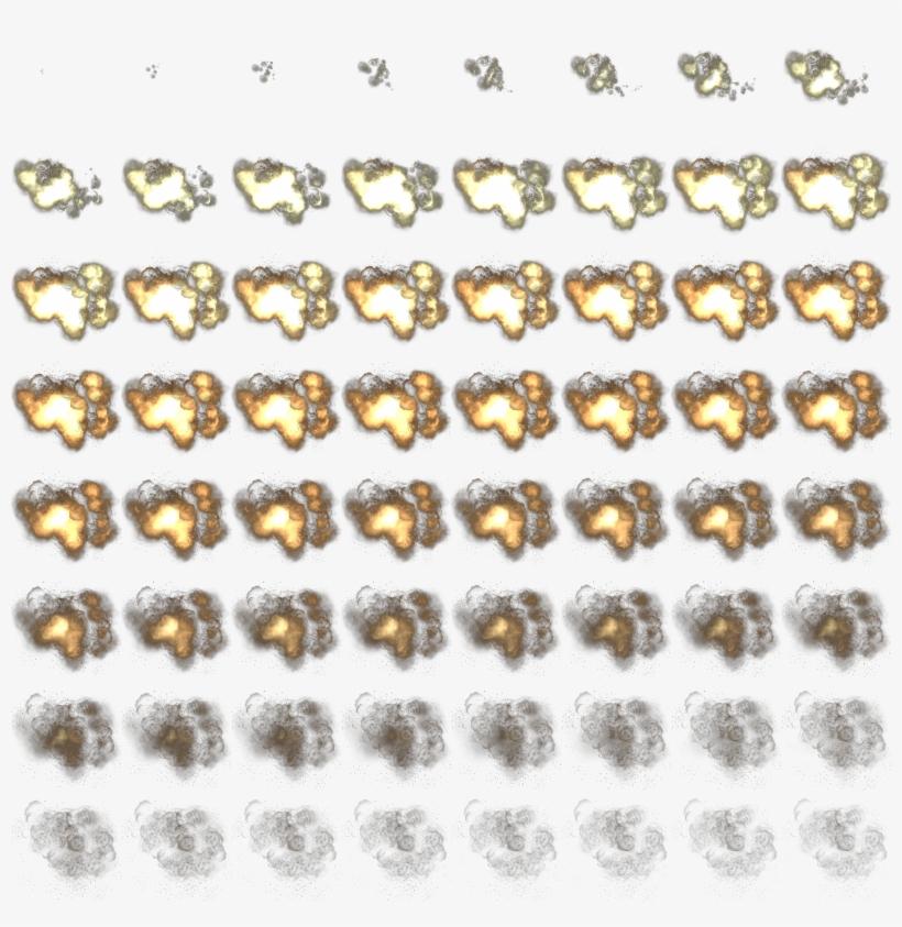 Explosion 002 Tile - Explosion Tileset, transparent png download