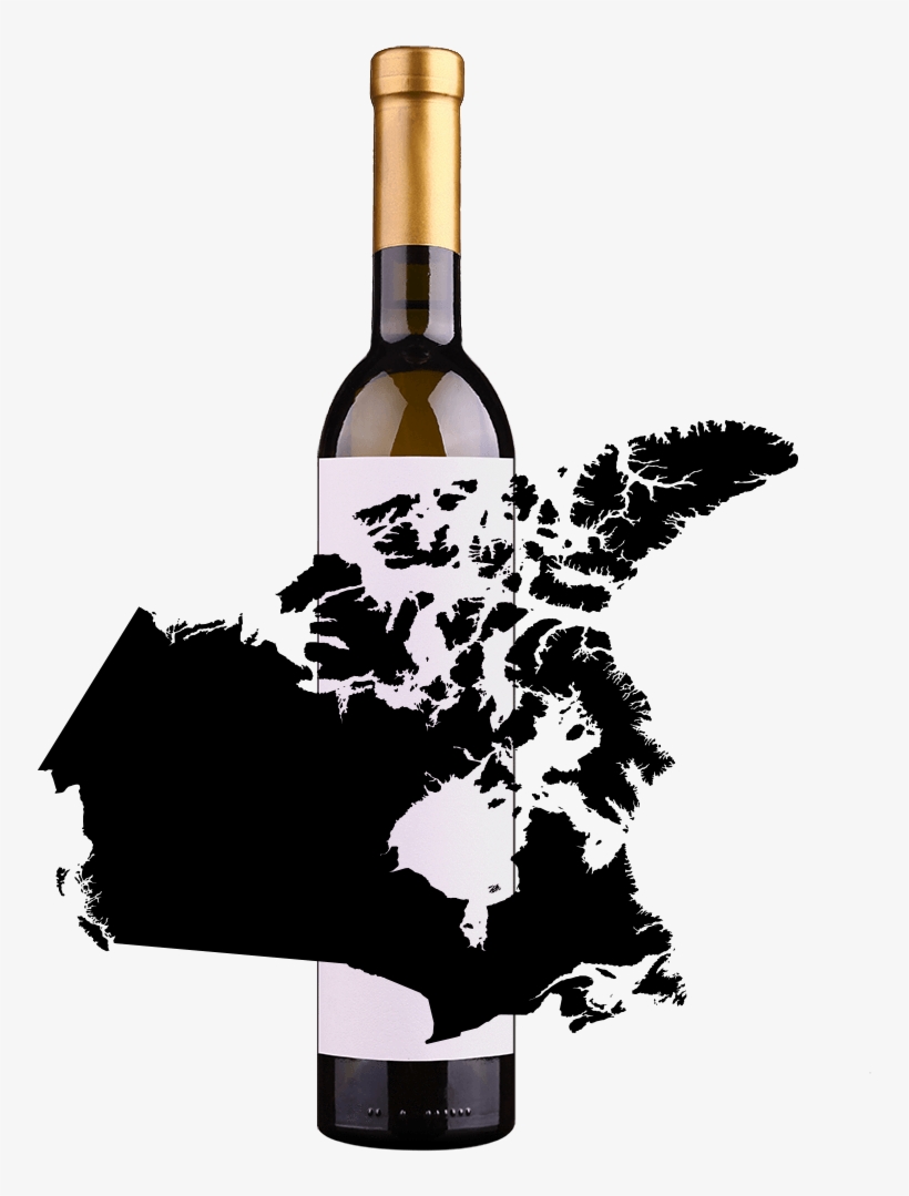 Canadian Ice Wine - French Speaking Map Of North America, transparent png download