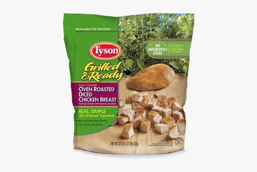 Tyson Grilled & Ready Frozen Chicken - Tyson Cooked Chicken, transparent png download