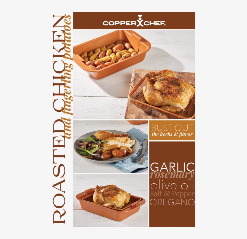 Delicious Roasted Chicken And Fingerling Potatoes Cooked - Fast Food, transparent png download