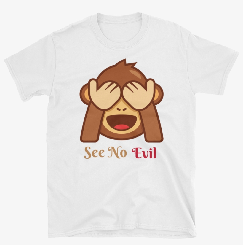 See No Evil Monkey Emoji T-shirt - Pyramid Vritra T Shirt, transparent png download
