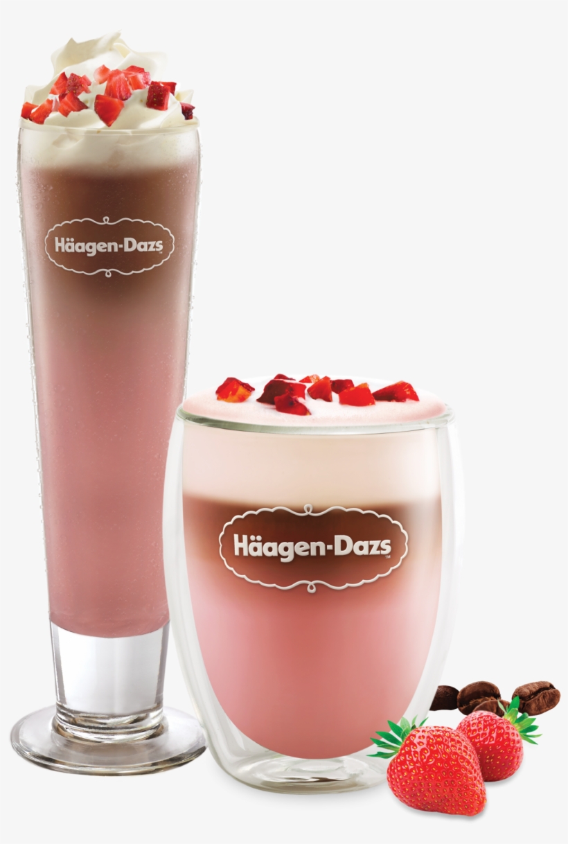 Iced Strawberry Latte & Coffee - Iced Strawberry Latte, transparent png download