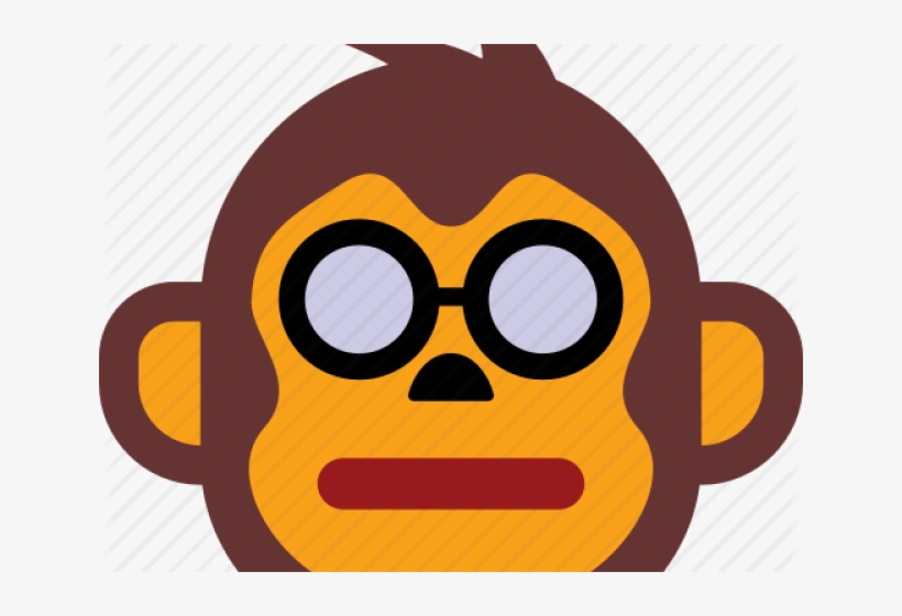Emoji Clipart Monkey - Illustration, transparent png download