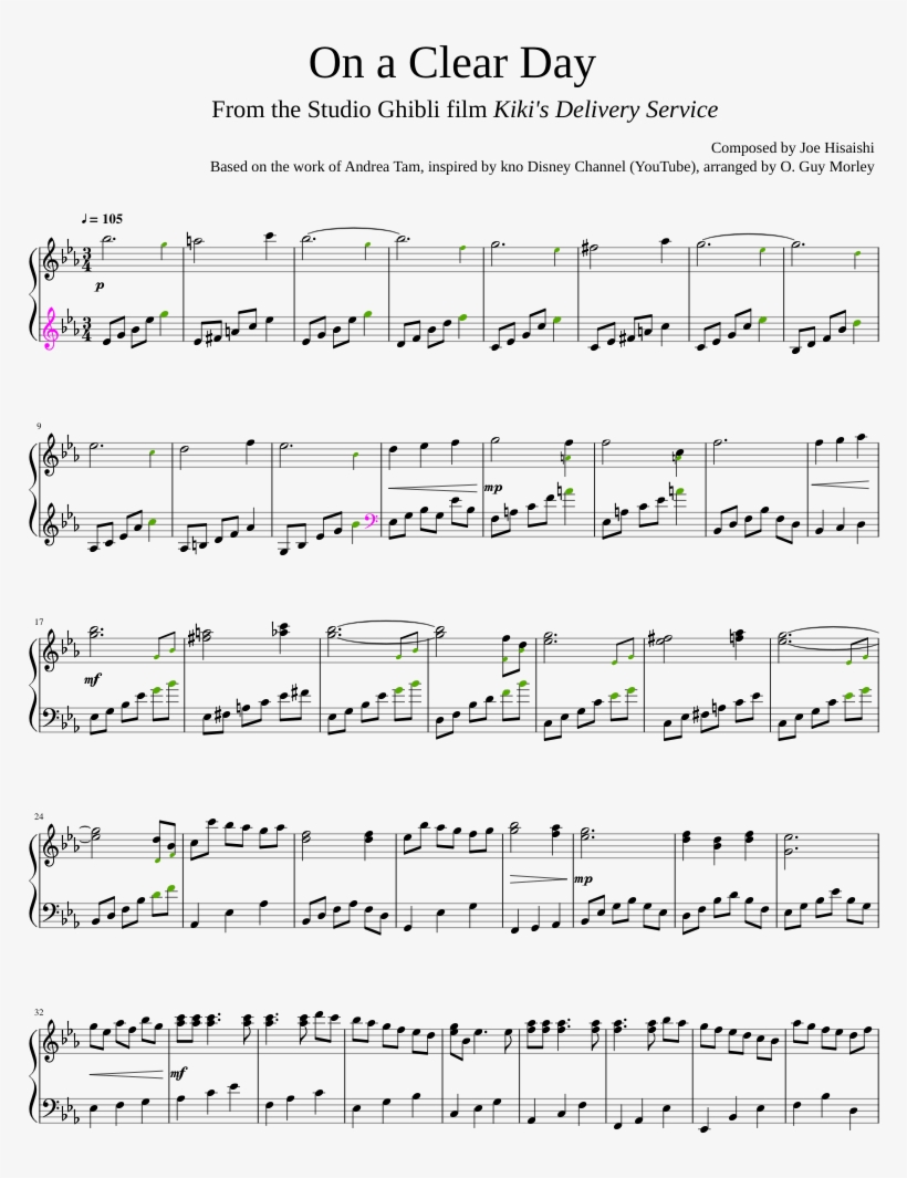 On A Clear Day - Document, transparent png download