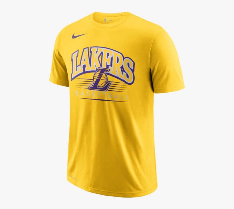 Nike La Lakers Es Crest Dry Tee - Nike, transparent png download