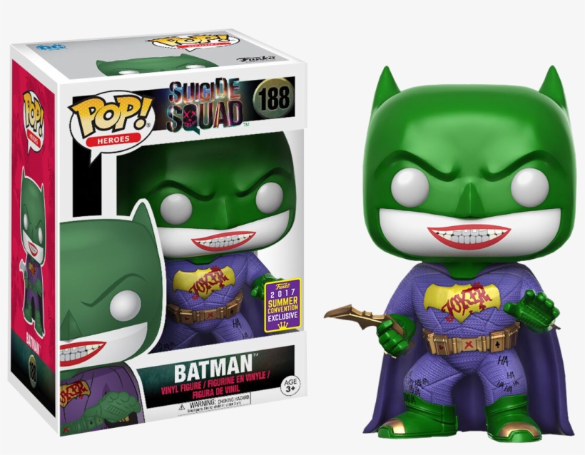 Joker In Batman Disguise Pop Vinyl Figure - Suicide Squad Joker Batman Pop, transparent png download