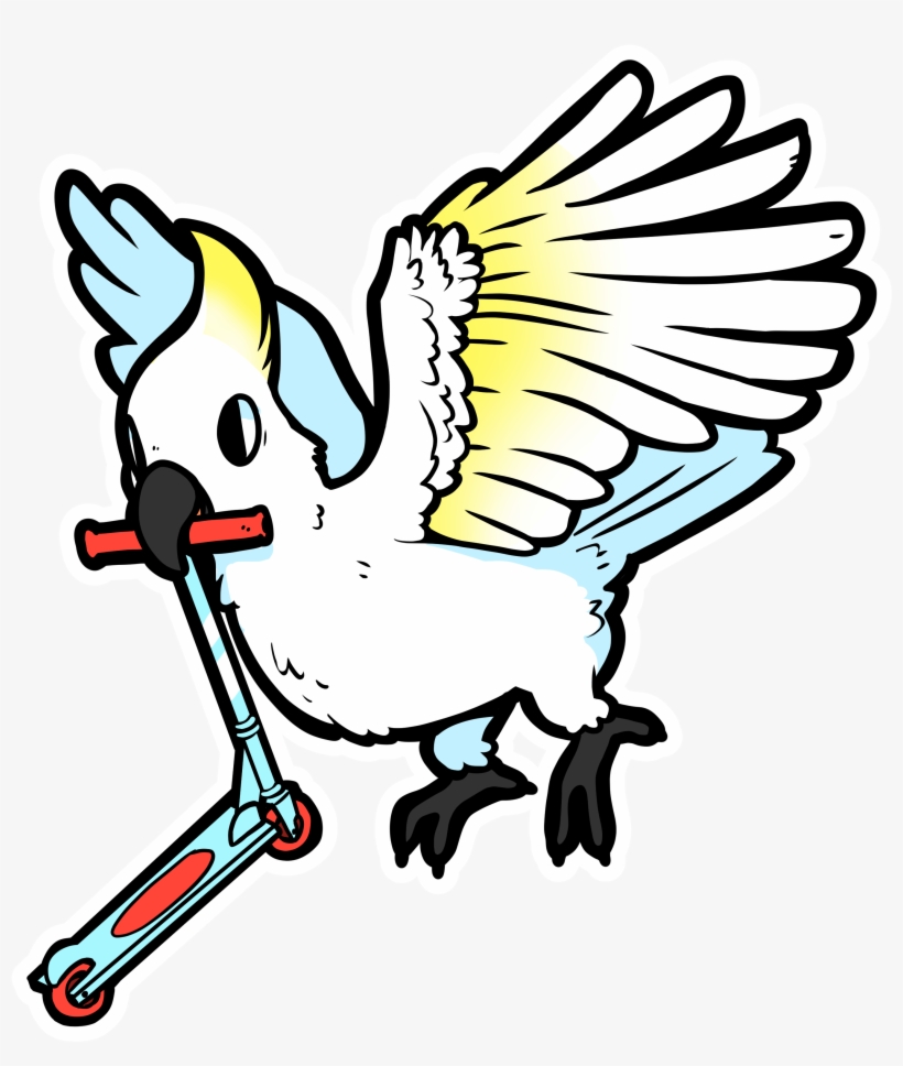 Rad Cockatoo - Cartoon, transparent png download