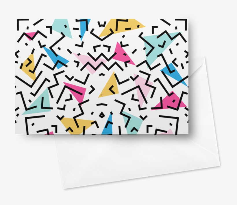 Cartão Dizzy Funky Colorful Pattern De Tobias Fonsecana - Pattern, transparent png download