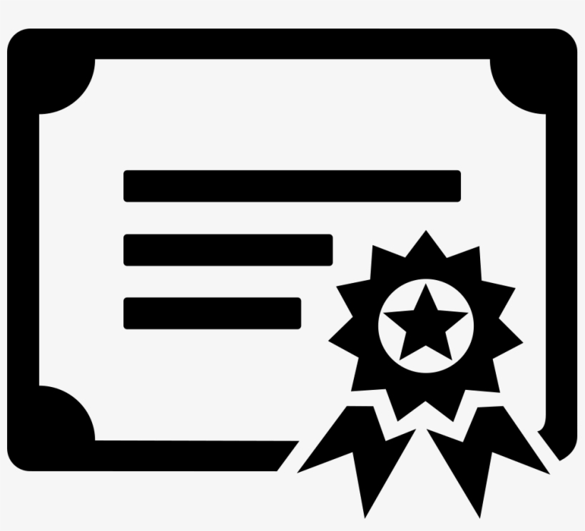 Certificate Png Icon Free - Icono Tecnologia De La Información, transparent png download