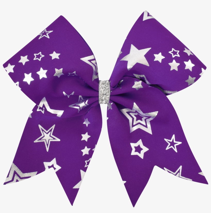 Home / Accessories / Bows & Headwear / Patterned Bows - Purple Cheer Bow Png, transparent png download