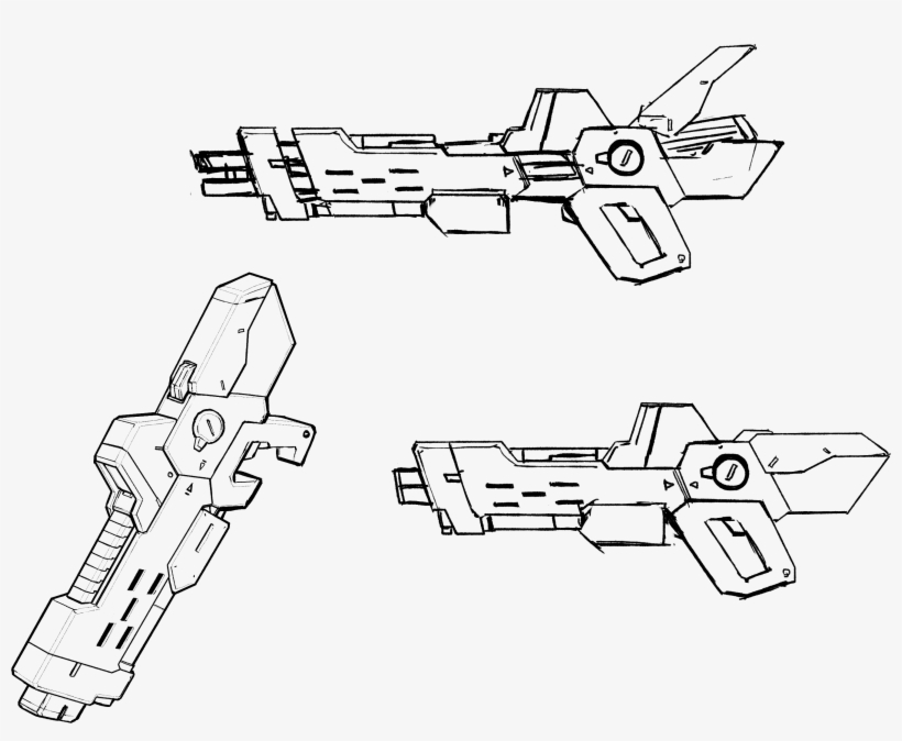 Thunderbolt-weapon - Line Art, transparent png download