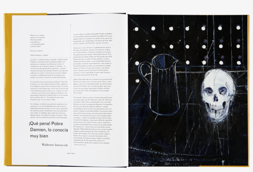 Damien Hirst Dark Trees Painting Book - Skull, transparent png download