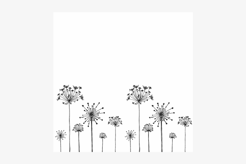 Border Large Repeat Png Planner Pinterest Ⓒ - Dandelion Border, transparent png download