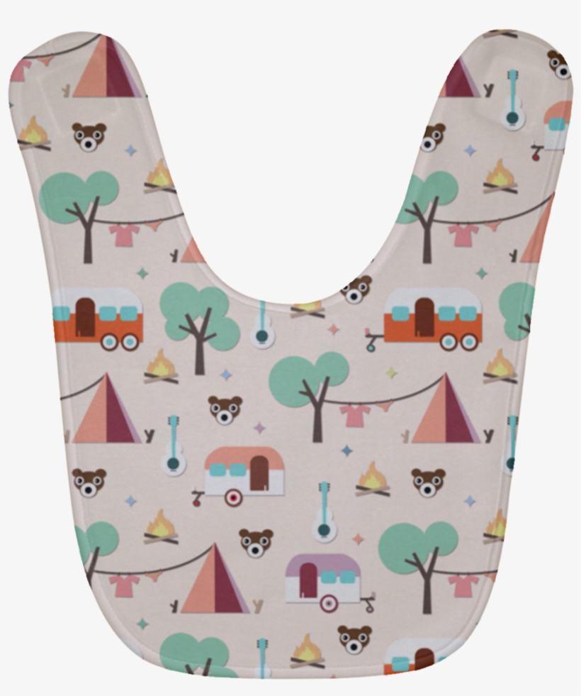 Camping Icon Pattern Baby Bibs Gift For Crush - Pattern, transparent png download