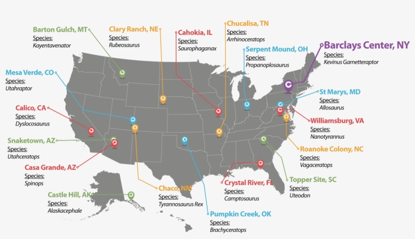 Kevingarnett Jurassic Map2 - Estados Unidos Mapa Negro Png, transparent png download