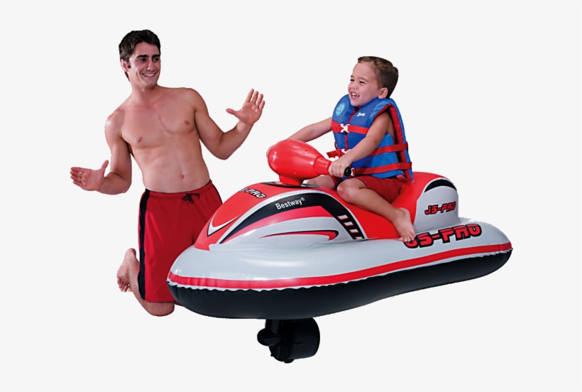 Js-pro Inflatbale Battery Powered Jetski, Tst Toys - Splash And Play, transparent png download