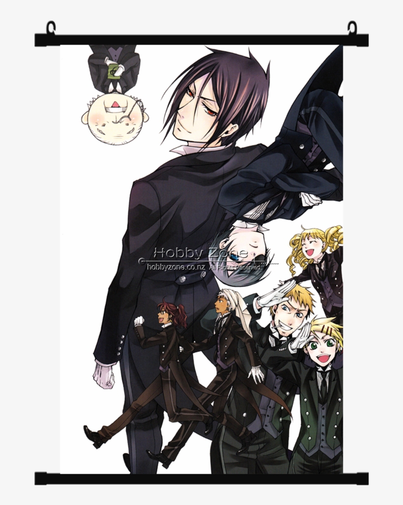 Anime Black Butler Group Wall Scroll - Kuroshitsuji, transparent png download