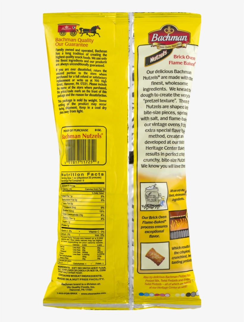 Bachman Pretzels, Nutzels - Convenience Food, transparent png download