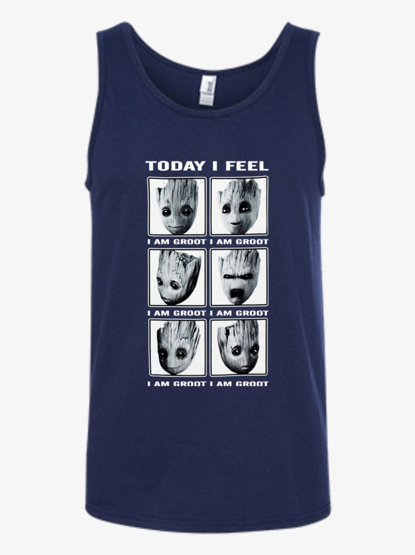 Guardians Of The Galaxy 2 Face Of Groot I Feel T-shirts - Top, transparent png download