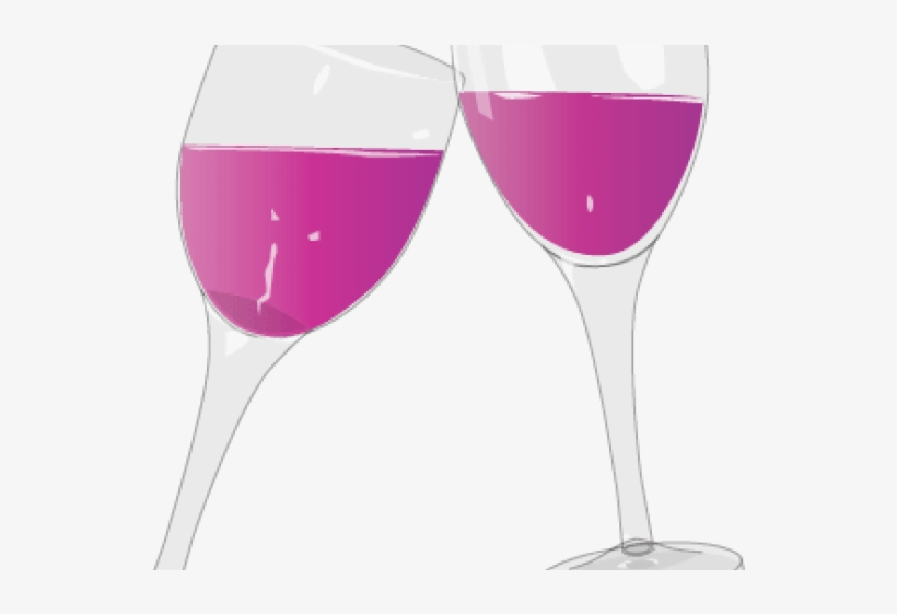 Pink Clipart Wine Glass - Wine Glass Clip Art, transparent png download