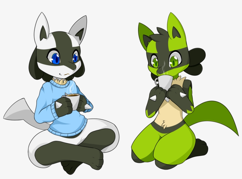 Lucarios And Hot Chocolate - Lucario Drinking Hot Chocolate, transparent png download