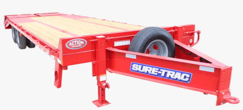 Sure Trac Hd Low Profile Deckover Equipment - Trailer, transparent png download
